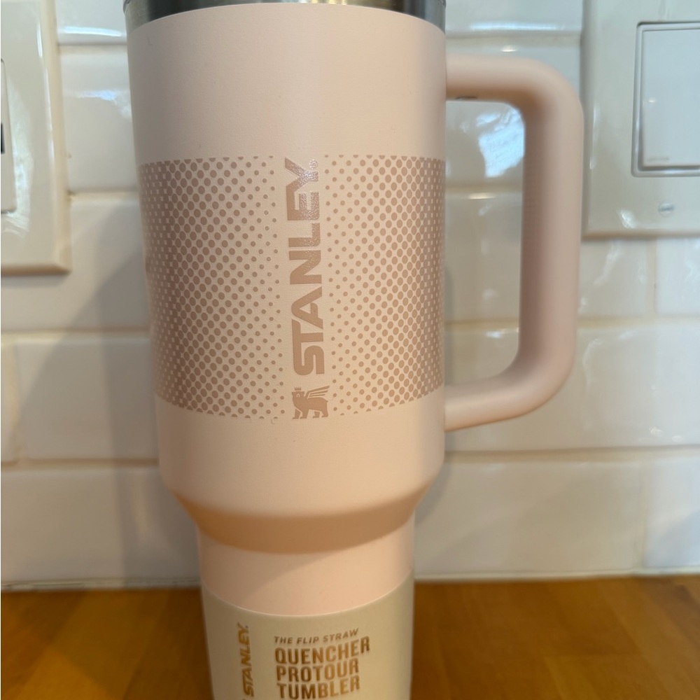 Stanley Blush Pink Insulated Travel Tumbler with Handle